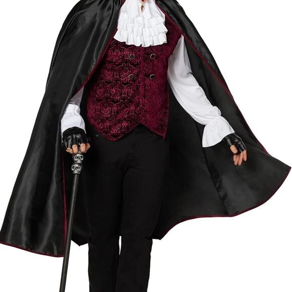 Spirit Halloween Adult Male Vampire Costume (Men’s Large) - Picture 1 of 4